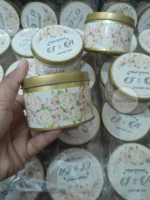 Beige Floral Tin Box