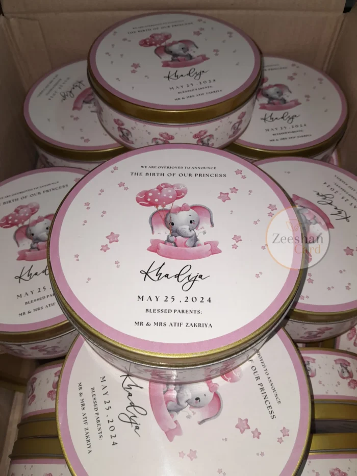 Baby Girl Tin Box