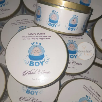 Baby Boy pao Tin Box