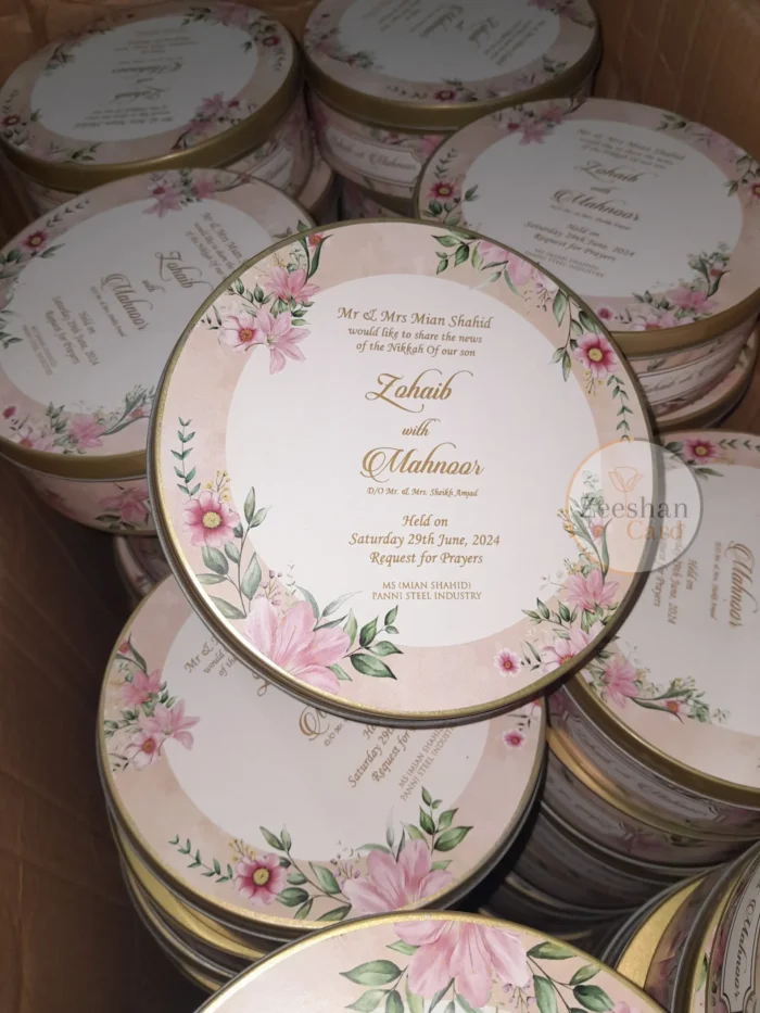 Tea Pink Tin Box