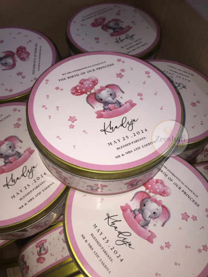 Baby Girl Tin Box