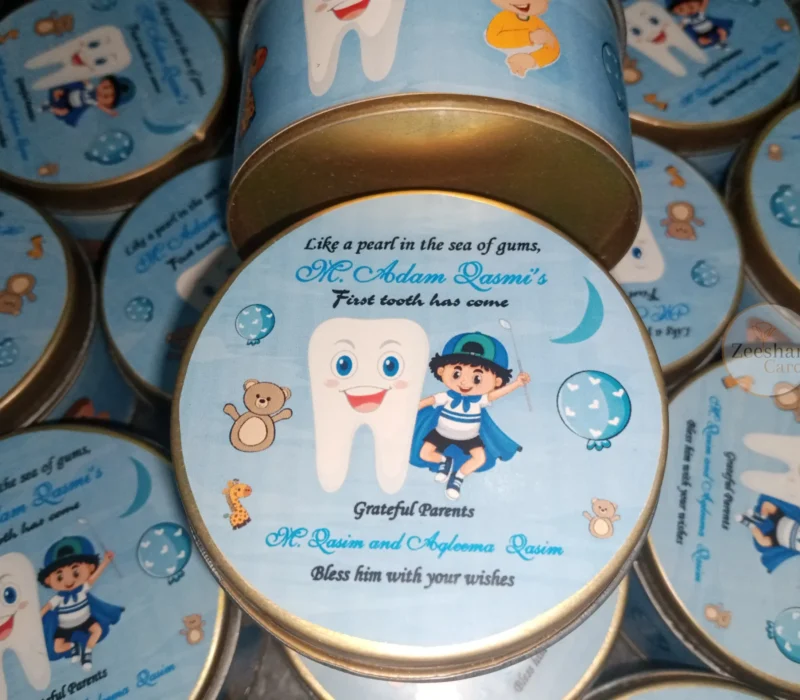 Baby Tooth tin box