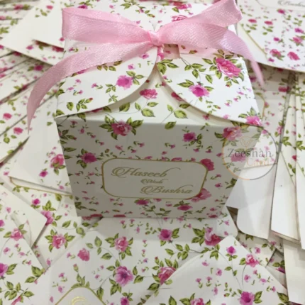 Floral Pattern Flap Box