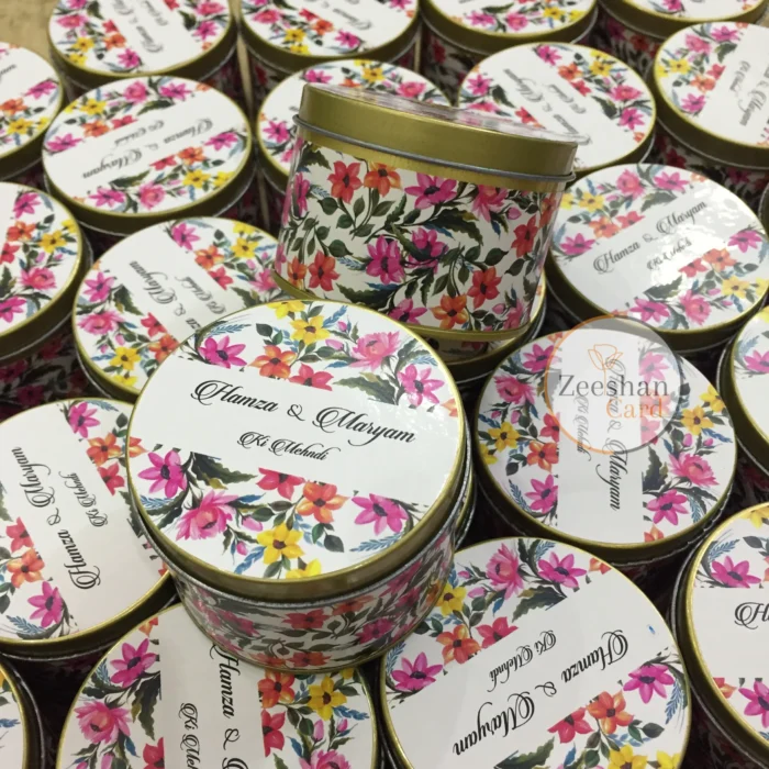 Multi Floral Tin Box