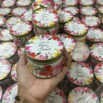 Multi color Floral Tin Bid Box