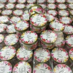 Multi color Floral Tin Bid Box