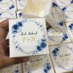 Blue Floral Nikkah Bid Box