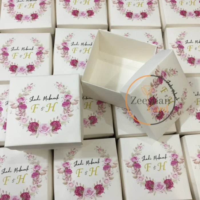 Pink Floral Nikkah Bid Box