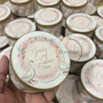 Buck Printed Floral Tin Bid Boxes