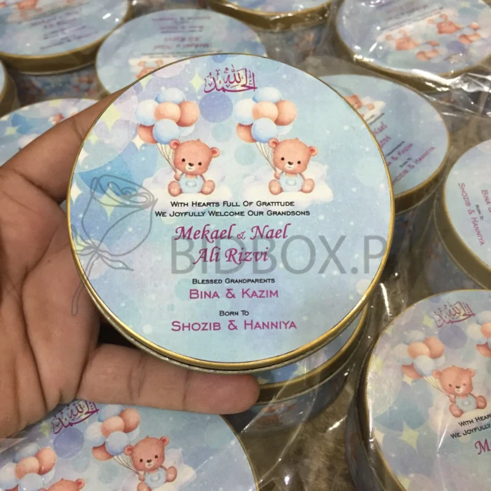 Pao Sweet Tin Box For Baby Boy