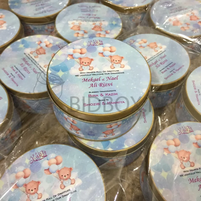 Pao Sweet Tin Box For Baby Boy