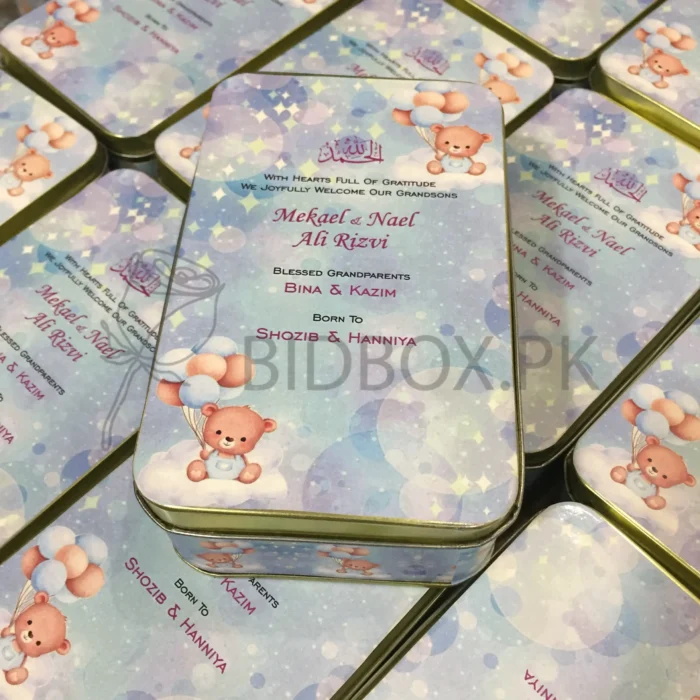 Baby Announcement Sweet Tin Box