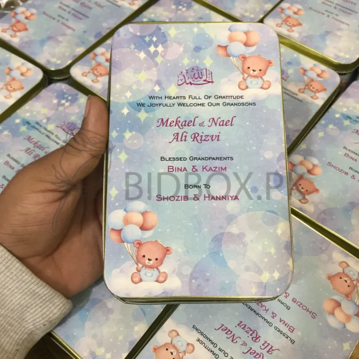 Baby Announcement Sweet Tin Box