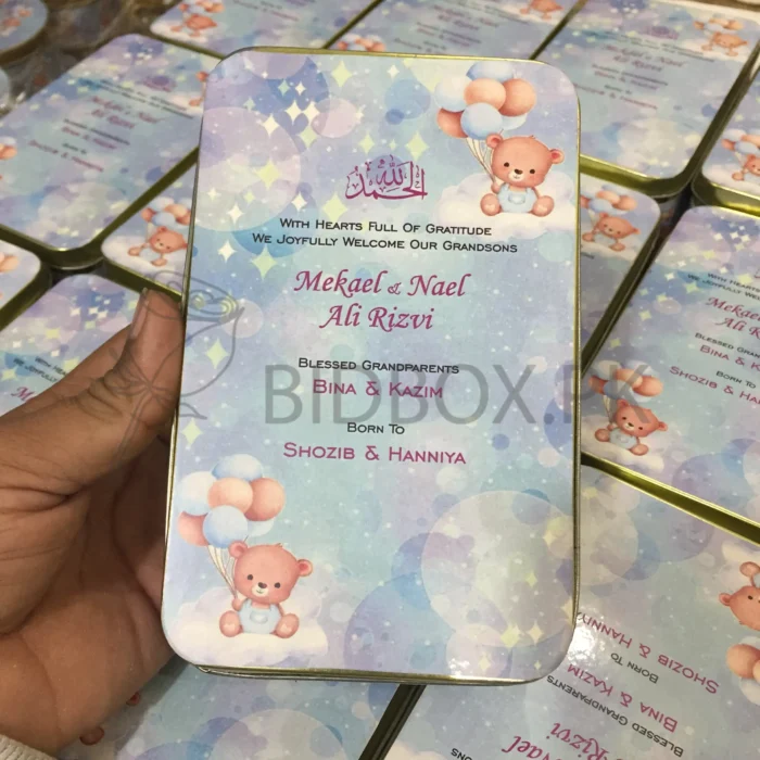Baby Announcement Sweet Tin Box