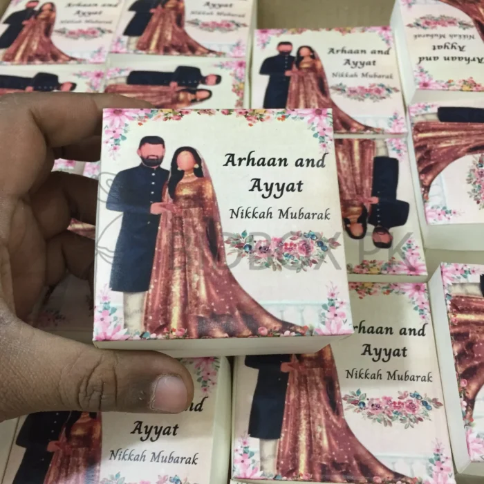 Couple Design Printed Bid Box