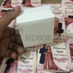 Couple Design Printed Bid Box