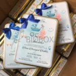 Baby Announcement 1kg Sweet Tin Box With Bow