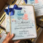 Baby Announcement 1kg Sweet Tin Box With Bow