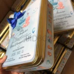 Baby Announcement 1kg Sweet Tin Box With Bow