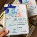Baby Announcement 1kg Sweet Tin Box With Bow