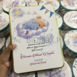 Golden Baby Announcement Kg Tin Box