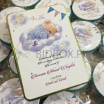 Golden Baby Announcement Kg Tin Box
