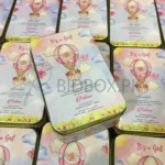Baby Girl Announcement Half Kg Tin Box