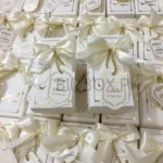 Foil Printing Favour Box With Tag