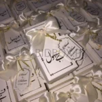 Foil Printing Favour Box With Tag