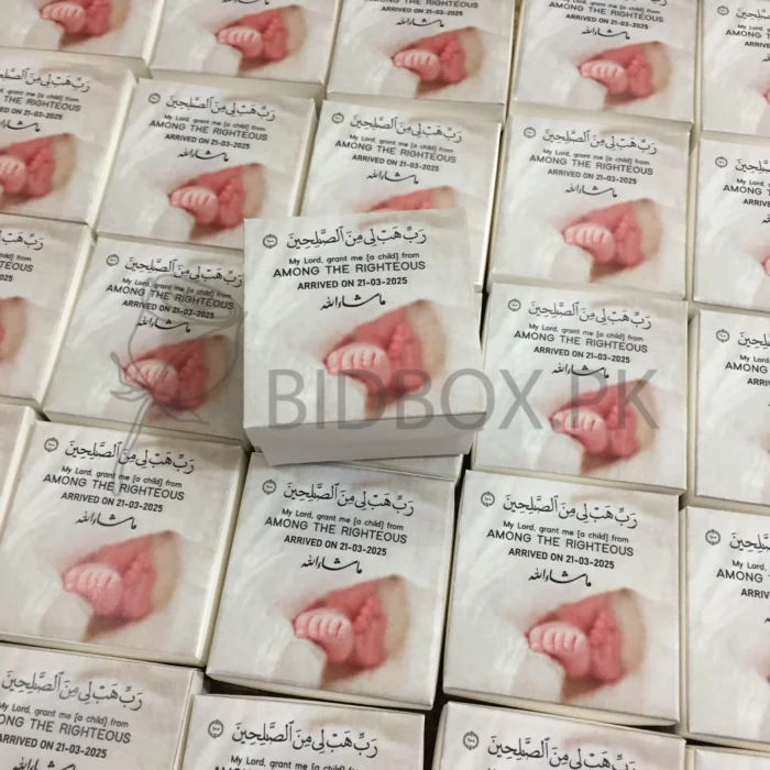 Baby Announcement Card Bord Box
