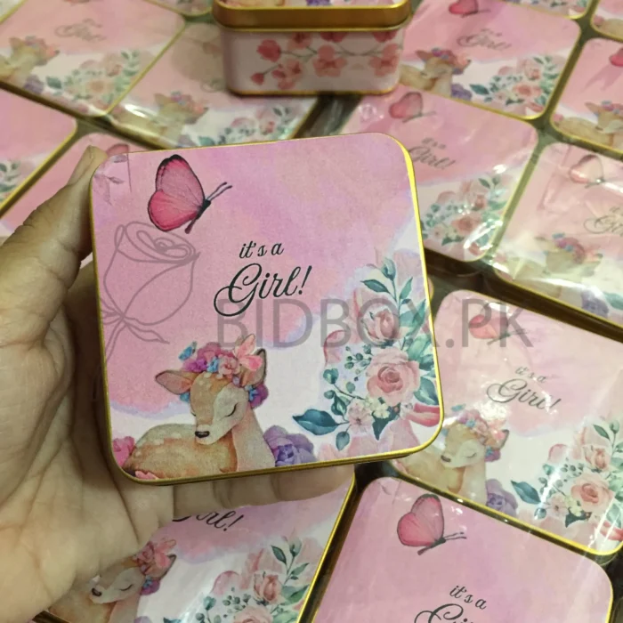Its a Girl Sweet Tin Box