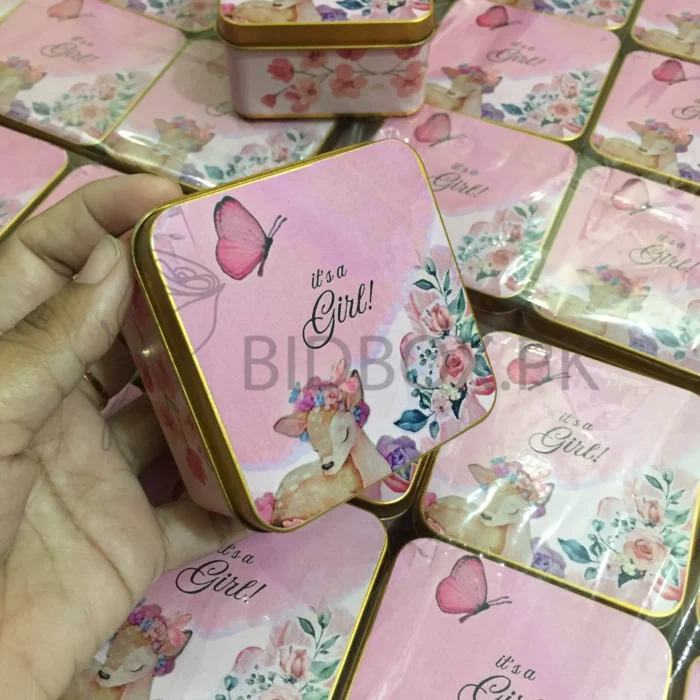 Its a Girl Sweet Tin Box