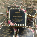 Black Floral Print Tin Box