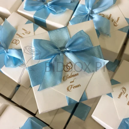 Ring Carmony Favour Box With Bow