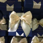 Navy Blue Double Tai Box With Tag