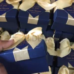 Navy Blue Double Tai Box With Tag