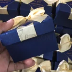 Navy Blue Double Tai Box With Tag