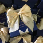 Navy Blue Double Tai Box With Tag