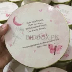 Baby Girl Announcement Half Kg Tin Box