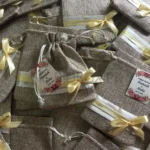 Jute Pouch With Bow