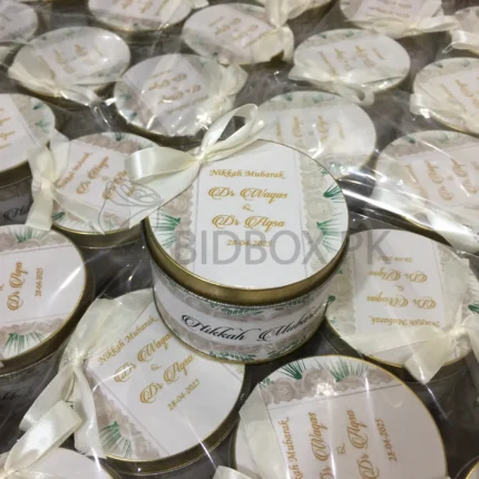 New Design Tin Box With Bow