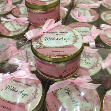 Engagement Ceremony Tin Box With Bow