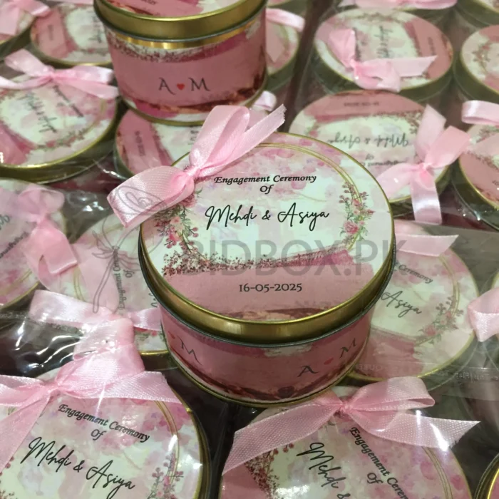 Engagement Ceremony Tin Box With Bow