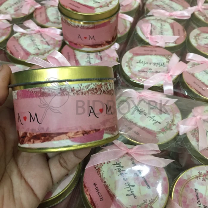 Engagement Ceremony Tin Box With Bow