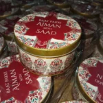 Beautiful Mehroon Tin box