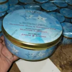500 gram Blue Theme Printed Baby Boy Tin Box