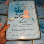 1KG Sweet Tin Box For Baby Boy Announcement