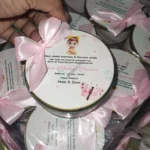 250 Gram Sweet Tin Box For Baby Girl Announcement