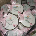 250 Gram Sweet Tin Box For Baby Girl Announcement