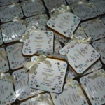 Floral olden Tin With Bow
